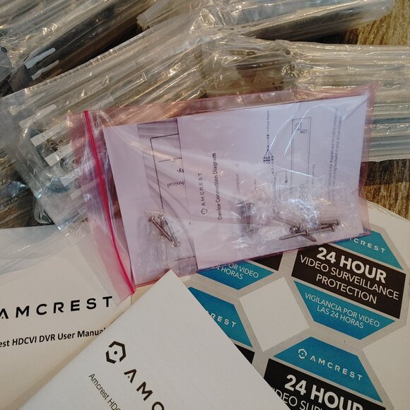 AMCREST Security System 1TB Hard Drive Included, 4 cameras Weather proof, NIGHT - Picture 9 of 15